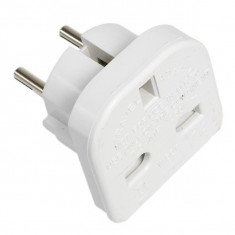 ADAPTOR 2 PIN UK LA 2 PIN EURO , CU IMPAMANTARE 250V/10A MF5372 foto