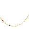 lant Placat cu Aur 18k, cu Zirconiu Multicolor, cod 495