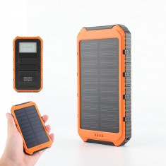20000mAh incarcator solar portabil/baterie externa dual USB foto