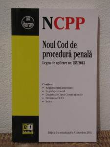 Noul Cod De Procedura Penala Legea De Aplicare Nr 255 2013 Okazii Ro