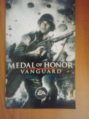 Manual - Medal of Honor - Vanguard - Playstation PS2 ( GameLand ) foto