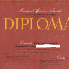 bnk div - Diploma MAN CCA - Expozitia Ordine si medalii 1947-1977