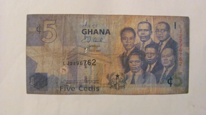 CY - 5 cedis 2007 Ghana