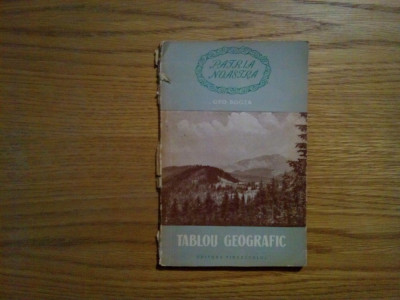 GEO BOGZA - Tablou Geografic - 1956, 70 p. cu ilustratii in text foto
