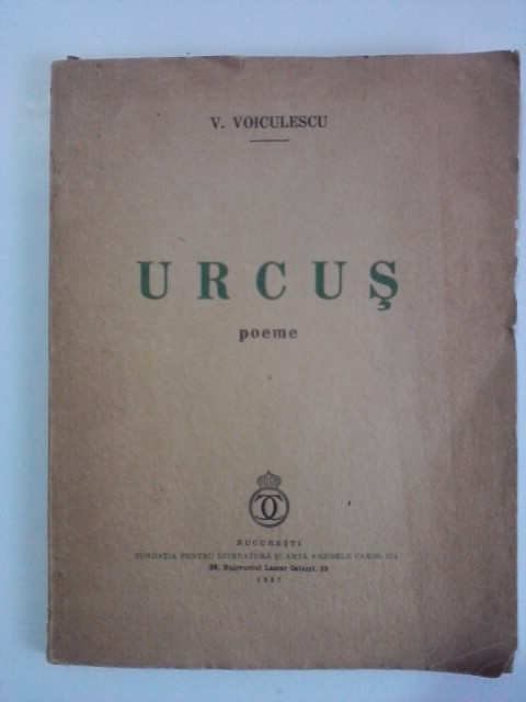 Urcus - V. Voiculescu 1937 / R7P2F