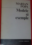 Cumpara ieftin MARIAN POPA-MODELE SI EXEMPLE:ESEURI NECRITICE (1971, dedicatie pt. LIVIU CALIN)