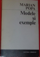 MARIAN POPA-MODELE SI EXEMPLE:ESEURI NECRITICE (1971, dedicatie pt. LIVIU CALIN) foto