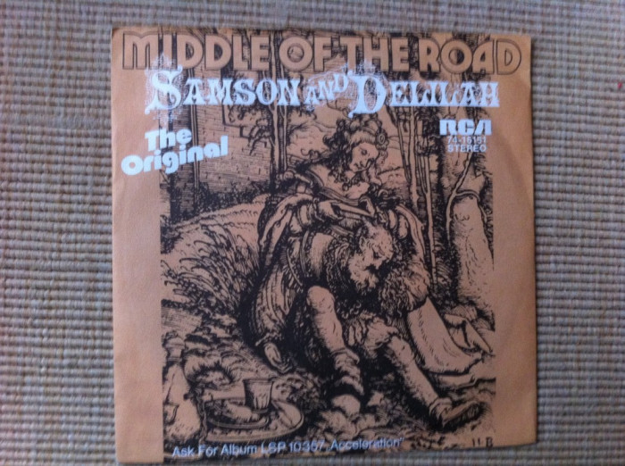 Middle Of The Road Samson Delilah Talk Of All disc single vinyl muzica pop VG+