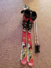 Set complet Skiuri Rossignol 150cm, Legaturi Rossingnol, Clapari Snoxx 250mm foto