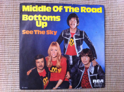 Middle Of The Road Bottoms Up see the sky 1972 disc single vinyl muzica pop vg+ foto