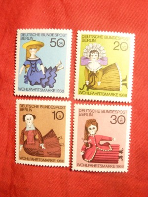 Serie - Papusi 1968 , RFG-Berlin , 4 val. foto