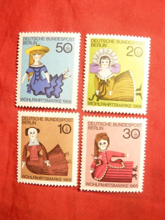 Serie - Papusi 1968 , RFG-Berlin , 4 val.