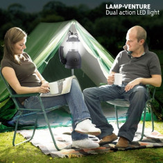 Felinar cu lanterna 2 in 1, pentru camping, Dual Action LED foto