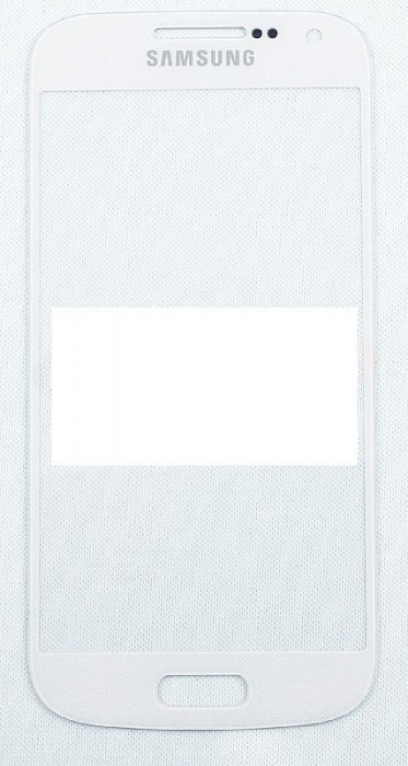 Geam Samsung Galaxy S4 mini i9190 i9195 white + adeziv special original