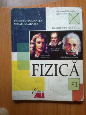 h3b Fizica F1 - manual pentru clasa a 11 a - Constantin Mantea foto