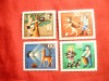 Serie - Protectia Animalelor- Educatie tineret 1972 , RFG-Berlin , 4 val., Nestampilat