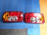 Lampa Remorca Universala 5 Functii, Ceata, Triunghi Reflectorizant, Omologata E11, Set 2 Bucati, Cu Becuri