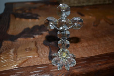 Crucifix din cristale Swarovski / Cruce cristal Swarovski / Icoana Italy foto