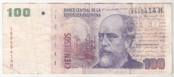 bnk bn Argentina 100 pesos (2003) circulata