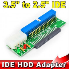 Adaptor HDD 2.5&amp;quot; IDE mini 44pini la 3.5&amp;quot; IDE 40pini foto