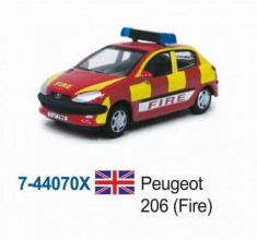 Macheta Peugeot 206 pompieri 1:72 foto