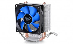 Cooler CPU DeepCool Iceedge Mini FS v2.0, Universal, ventilator 80mm, aluminiu, 2x heatpipe (Iceedge Mini FS v2.0) foto