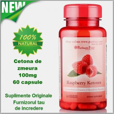 Cetona de Zmeura 100mg pt. SLABIT 60 capsule Livrare cu Fan Courier 15 lei foto