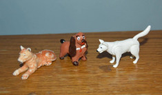 lot 3 figurine caini / catei, rase diferite foto