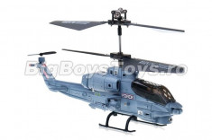 Elicopter US Marine Corps Apache cu Gyro, 3 canale, de interior Syma S108G foto