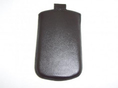 Husa TelOne Special piele neagra pentru telefon Samsung S3350 Ch@t 335 foto