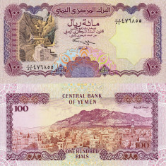 YEMEN 100 rials 1993 UNC!!! foto