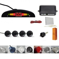 Senzori parcare set cu afisaj diplay LED avertizare sonora kit 4 Parking sensor foto
