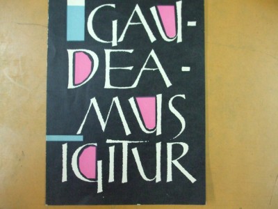 Gaudeamus igitur partitura editura muzicala RSR foto
