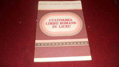 MIHAI GAFENCU - CULTIVAREA LIMBII ROMANE IN LICEU foto