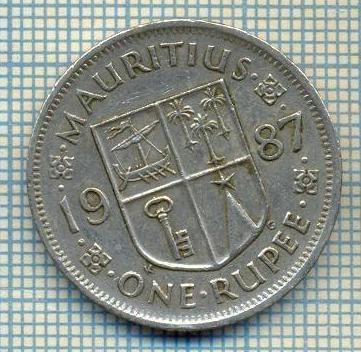 6839 MONEDA -MAURITIUS - ONE RUPEE -ANUL 1987-starea care se vede foto