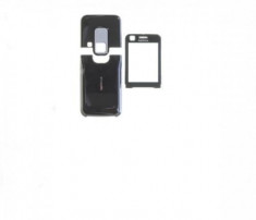 Carcasa telefon Nokia 6120c 6121c set 3 piese negru foto