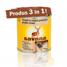 Grund cu tripla protectie pentru lemn Savana - 0.75 l foto