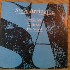 Steve Arrington ‎Feel So Real maxi single disc 12" vinyl disco synth pop VG+