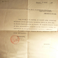 Adresa-Antet Fed.Romana Natatie catreCol.Tr.Demetrescu Eforie 1936 ,stamp. Fed.
