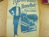 Partitura Franz Lehar Trasquita hab ein blaues Himmelbett