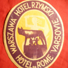 Vigneta Reclama Turistica - Hotel Rzymsky Varsovia