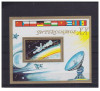 MONGOLIA 1987 INTERCOSMOS XX , ZBORUIR SPATIALE colita nestampilata, Nestampilat