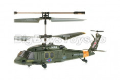 Elicopter Black Hawk UH-60 cu Gyro, 3 canale, de interior Syma S102G foto