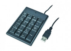 Numeric Keypad USB 3.0 cu 19 taste, lungime cablu: 1.4m, Negru, GEMBIRD (KPD-2X) foto