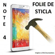 FOLIE STICLA Samsung Galaxy NOTE 4 0.33mm,2.5D tempered glass antisoc Protectie foto