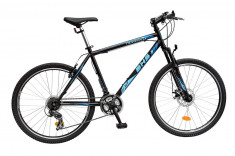 Bicicleta Mountain Bike Hardtail DHS Terrana 2623 - model 2015 26&amp;#039;-Negru-Galben-457 mm - OLN-ONL8-21526230000|Negru-Galben|Cadru 457 mm foto