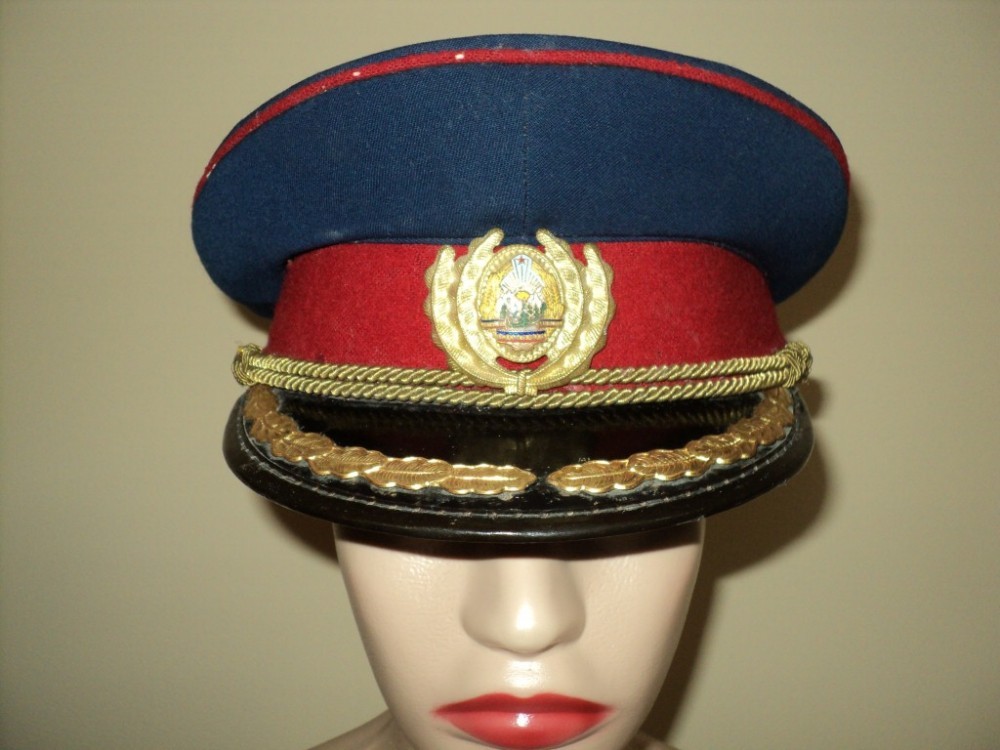 CHIPIU/CASCHETA MILITARA ARMATA ROMANA - OFITER DE MILITIE R.S.R. pt ...