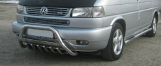 Bullbar inox inscriptionat VW T4 1991- 2003 - BII82122 foto