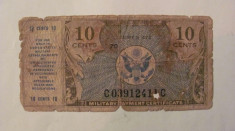 CY - 10 cents centi 1948 USA SUA Military Payment Certificate foto