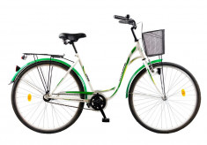 Bicicleta CITADINNE 2832 - model 2015-Alb-Albastru-500 mm foto